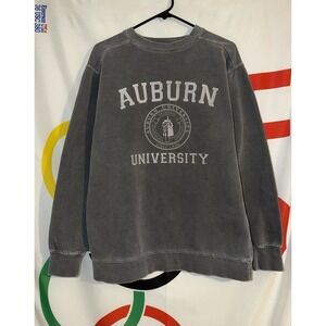 Comfort Colors Auburn Tigers Sweatshirt Medium Gray University Football Crewneck